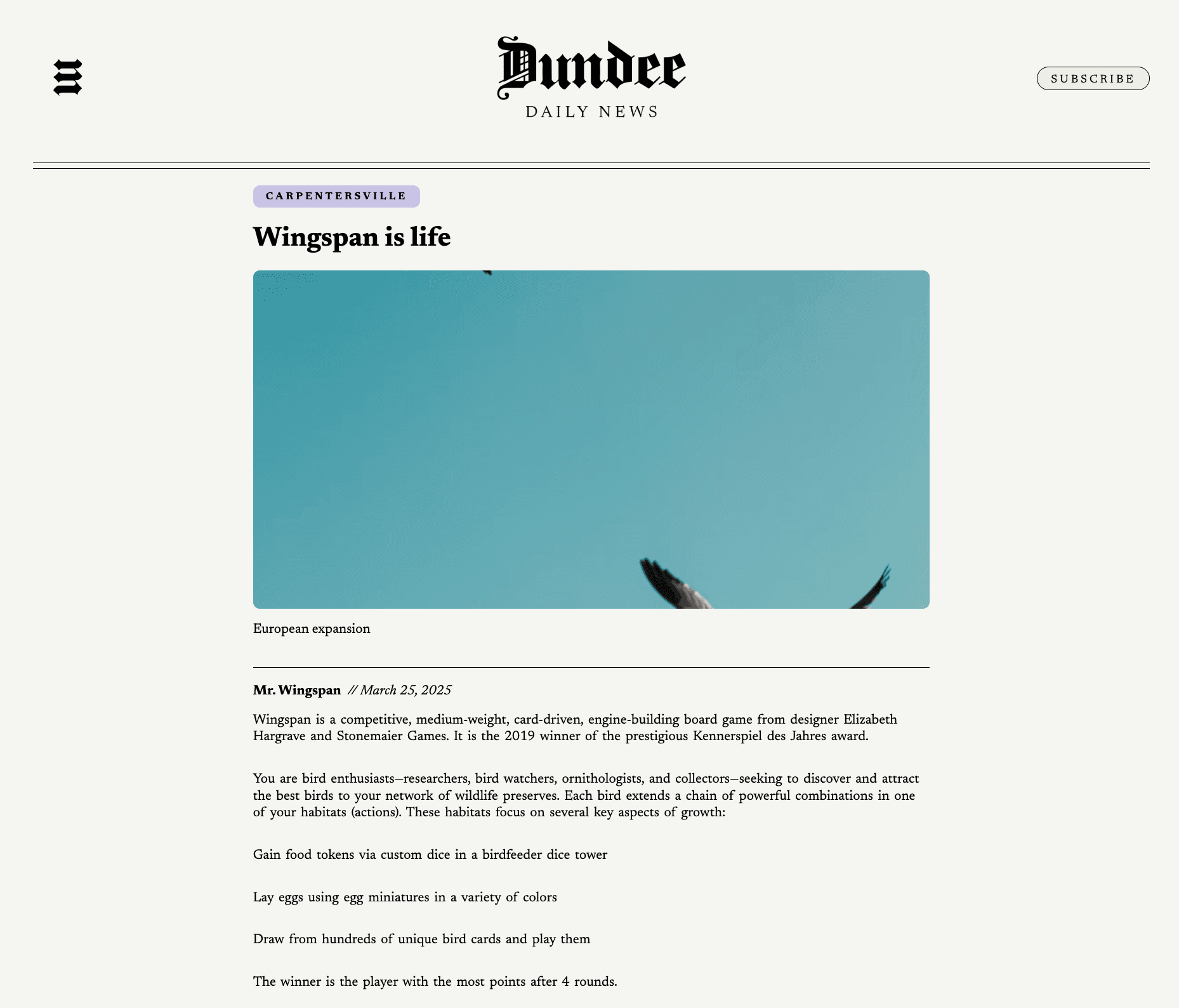 Dundee Daily News UI screenshot (1)