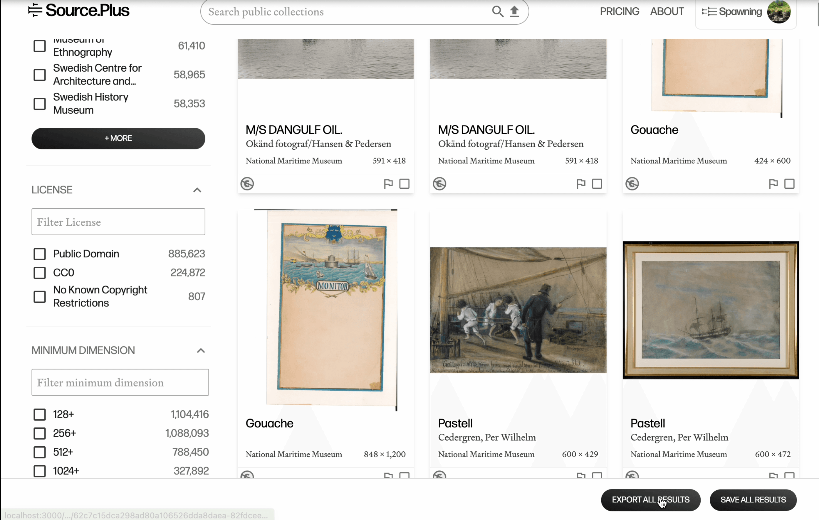 Source.Plus UI screenshot (2)